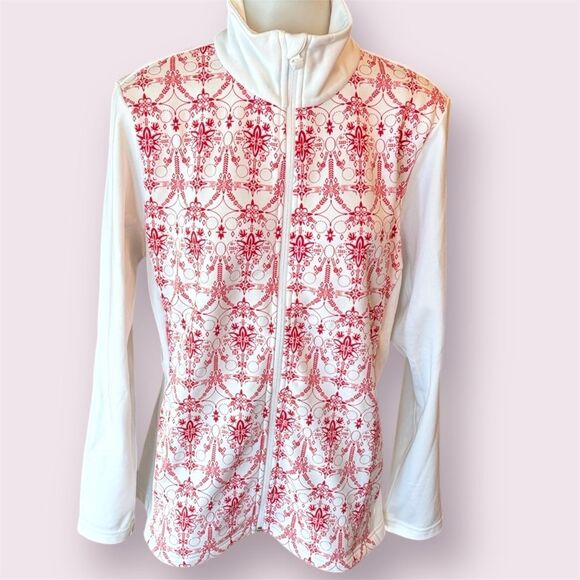 HELLY HANSEN Nordic Snowflake Print Full Zip Performance Jacket - Picture 1 of 12